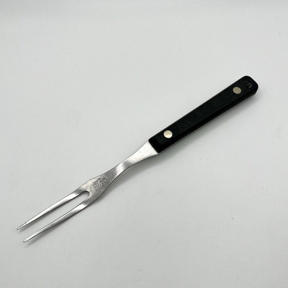 Vintage Ekco Vanadium Stainless Steel USA Carving Fork Mid Century 9” MCM Retro - Picture 1 of 7